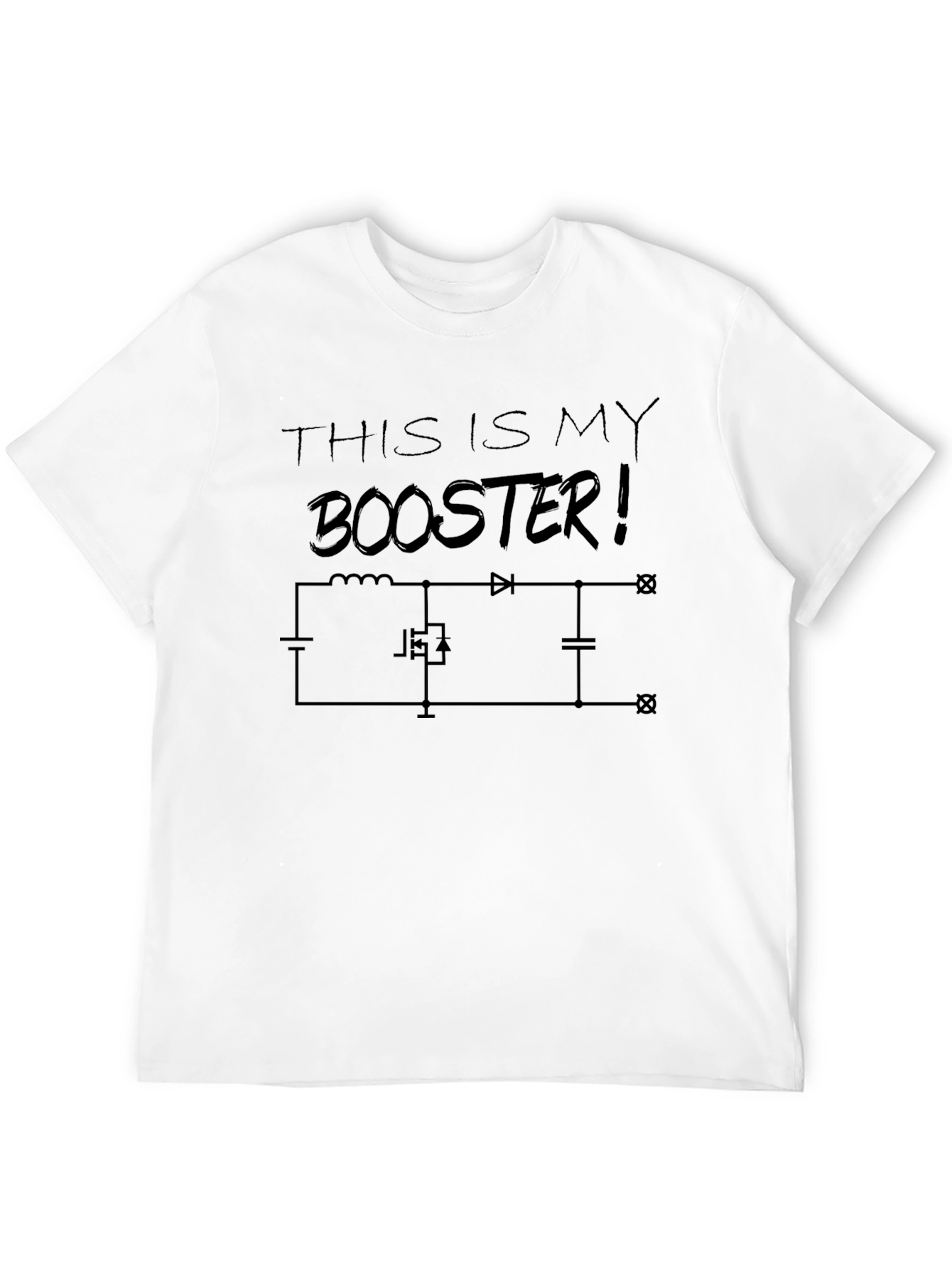 This Is My Booster T-Shirt - Electronics Nerdy Geeky