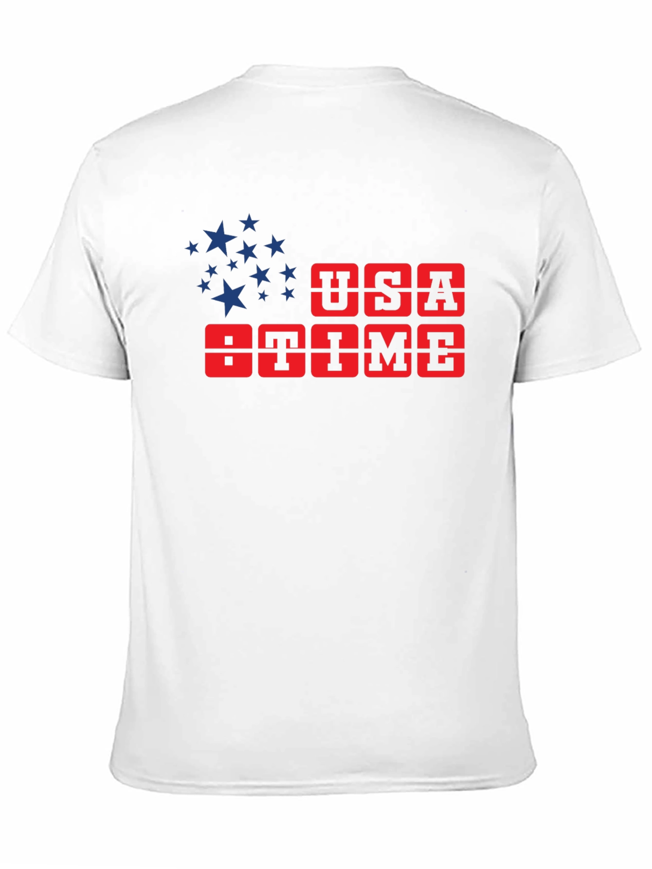 USA Time Graphic T-Shirt Patriotic Tee