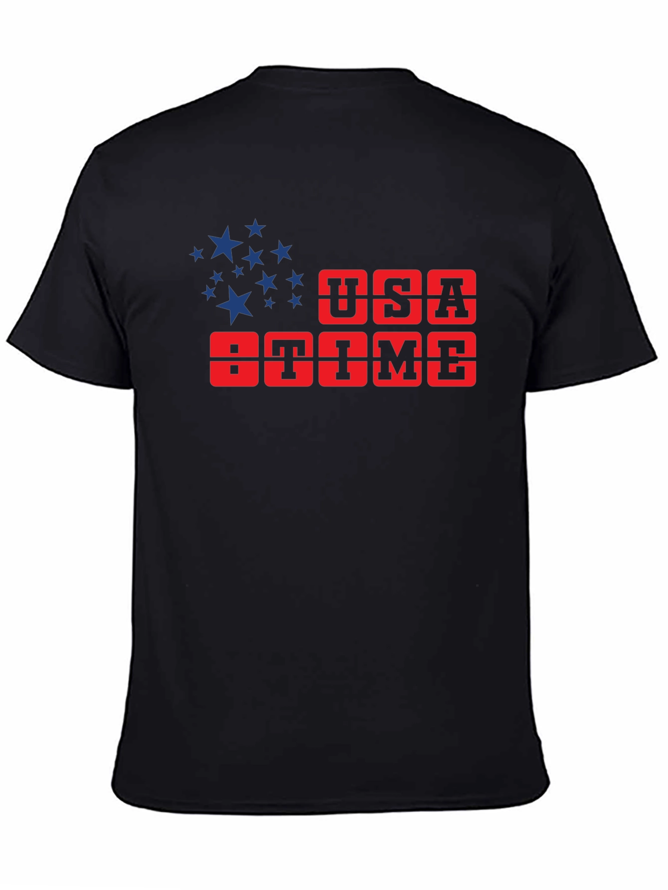 USA Time Graphic T-Shirt Patriotic Tee