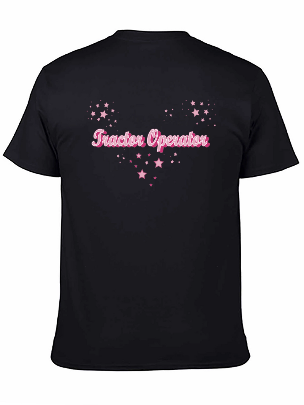 Tractor Operator Starry Graphic Tee - Black