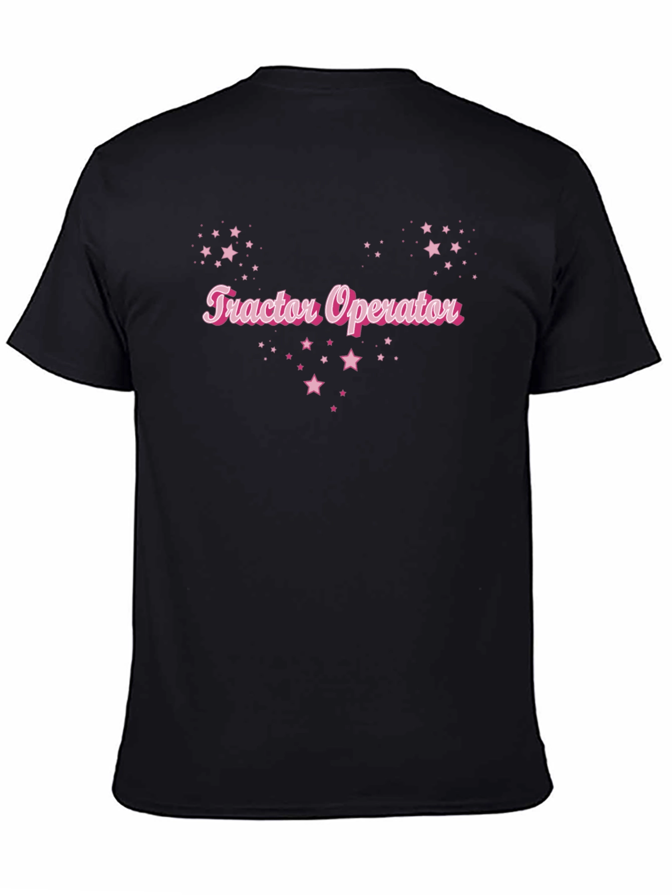 Tractor Operator Starry Graphic Tee - Black