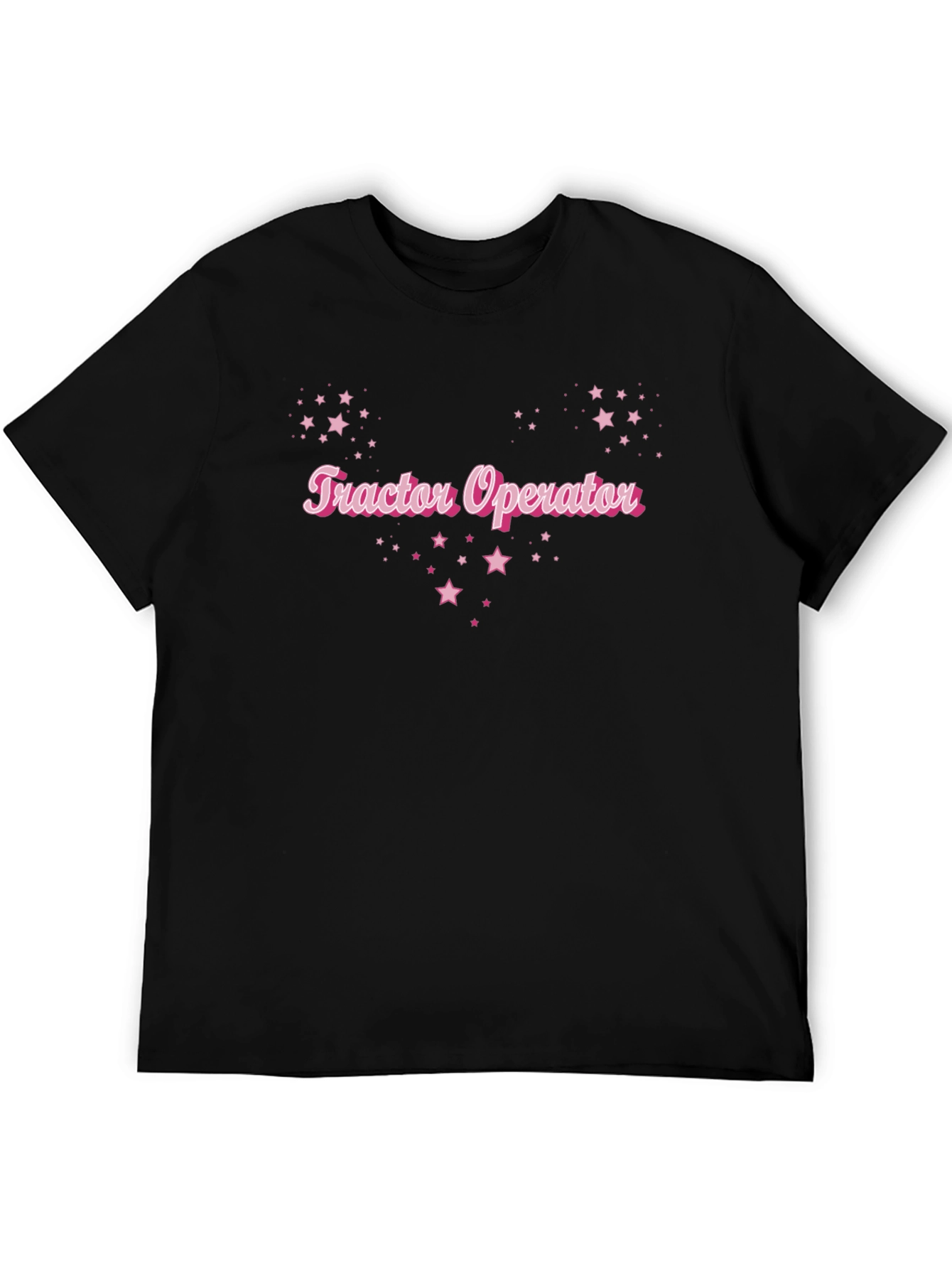 Tractor Operator Starry Graphic Tee - Black