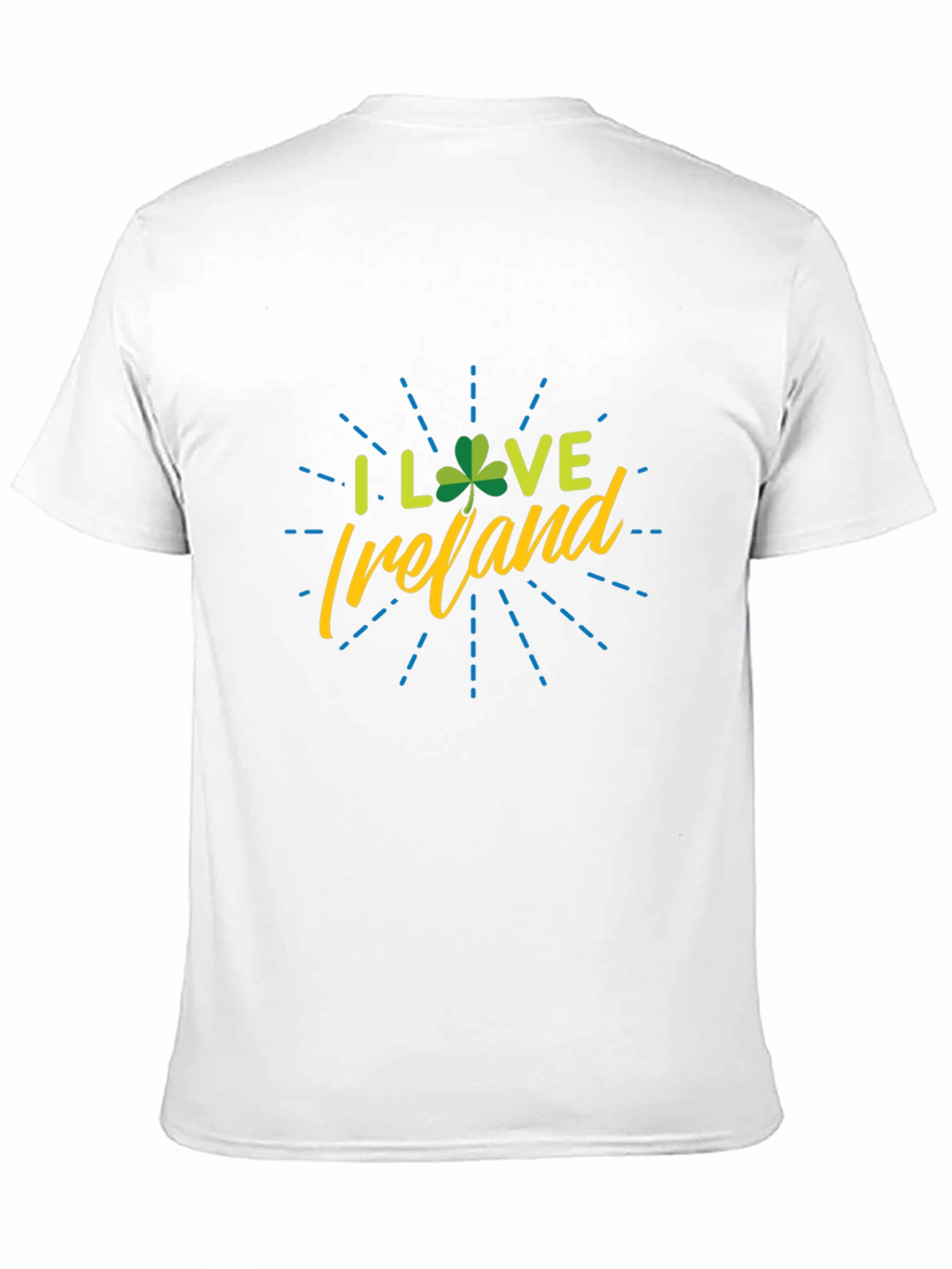 I Love Ireland Shamrock Graphic Tee - Black