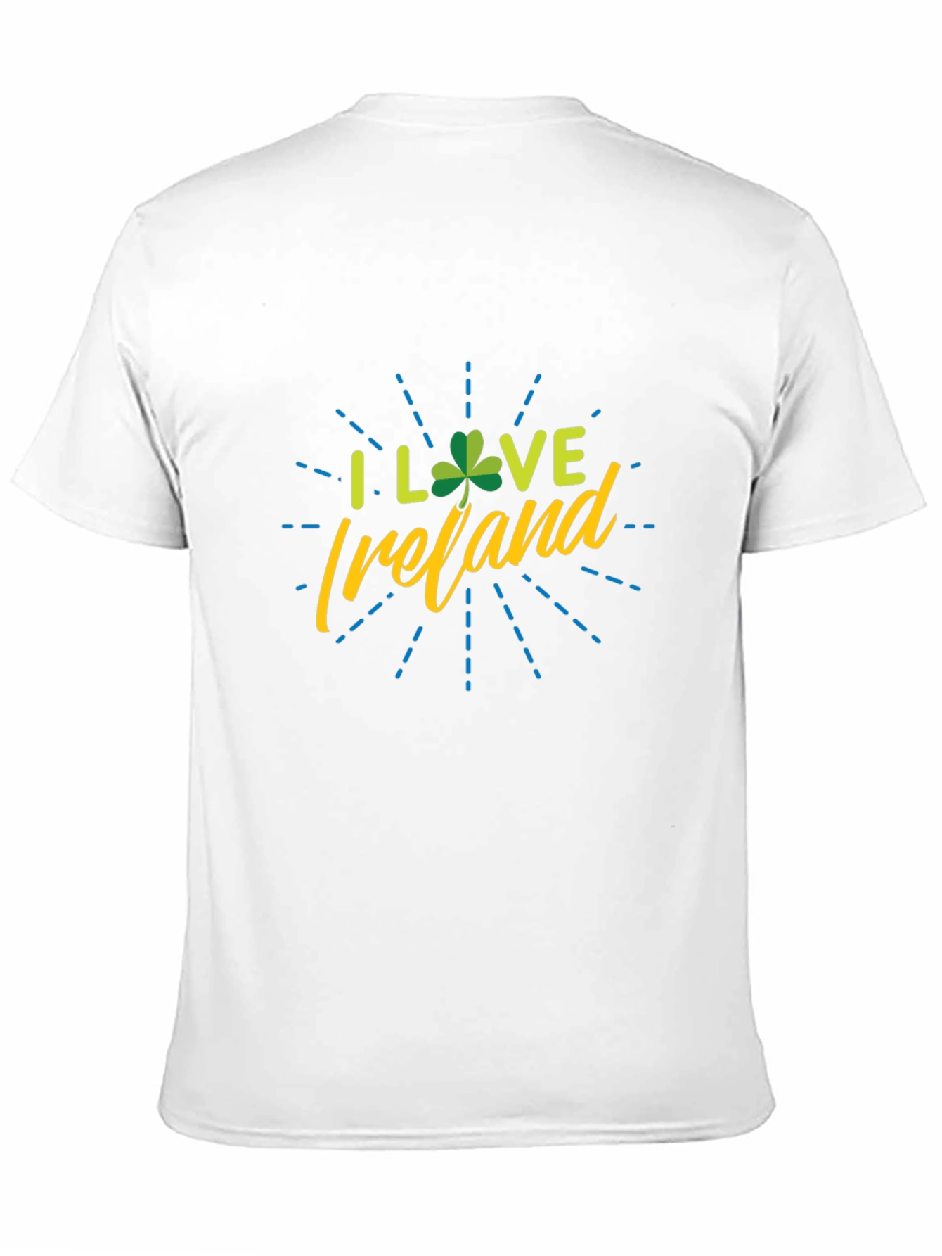 I Love Ireland Shamrock Graphic Tee - Black