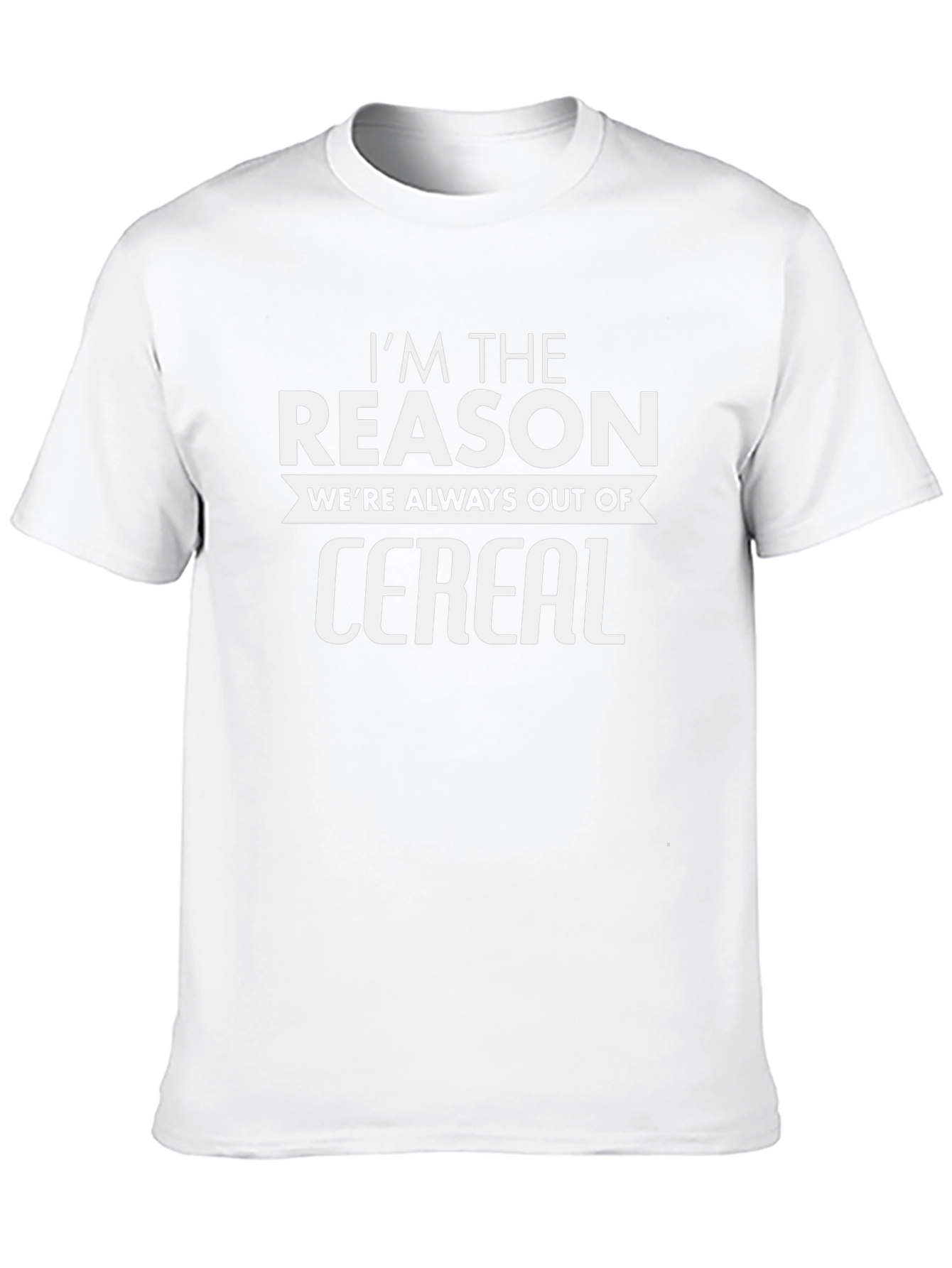 Funny Im The Reason Cereal Graphic T-Shirt