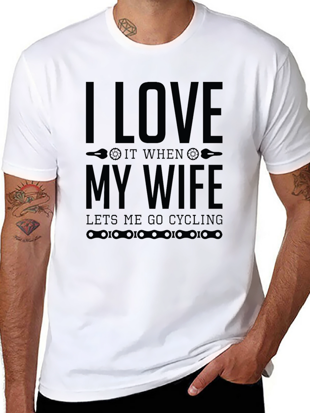 I Love My Wife Cycling T-Shirt