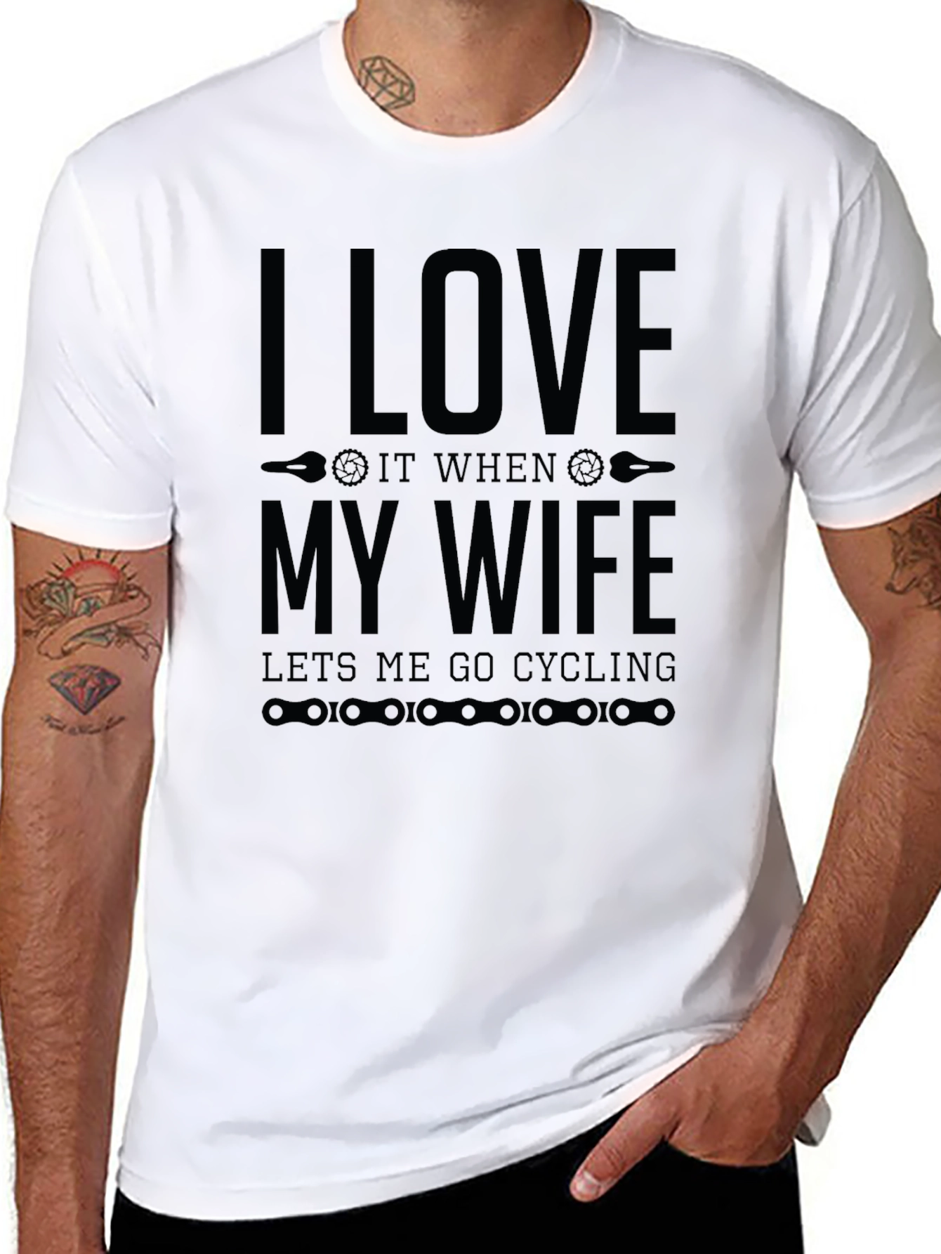 I Love My Wife Cycling T-Shirt