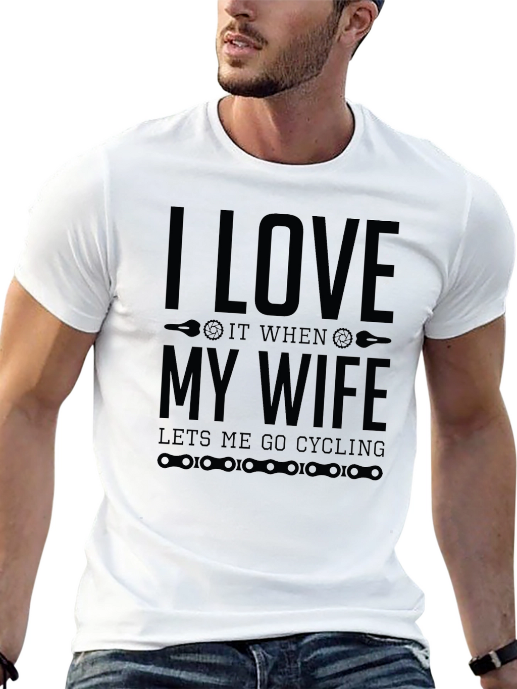 I Love My Wife Cycling T-Shirt