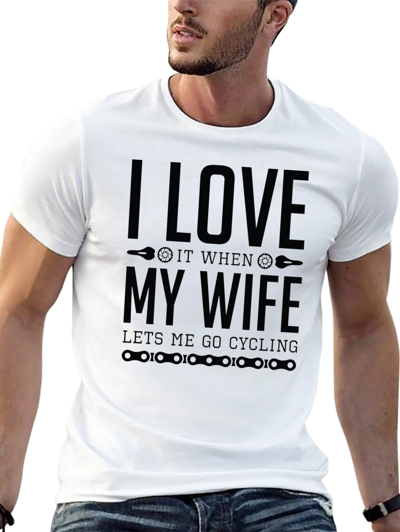 I Love My Wife Cycling T-Shirt