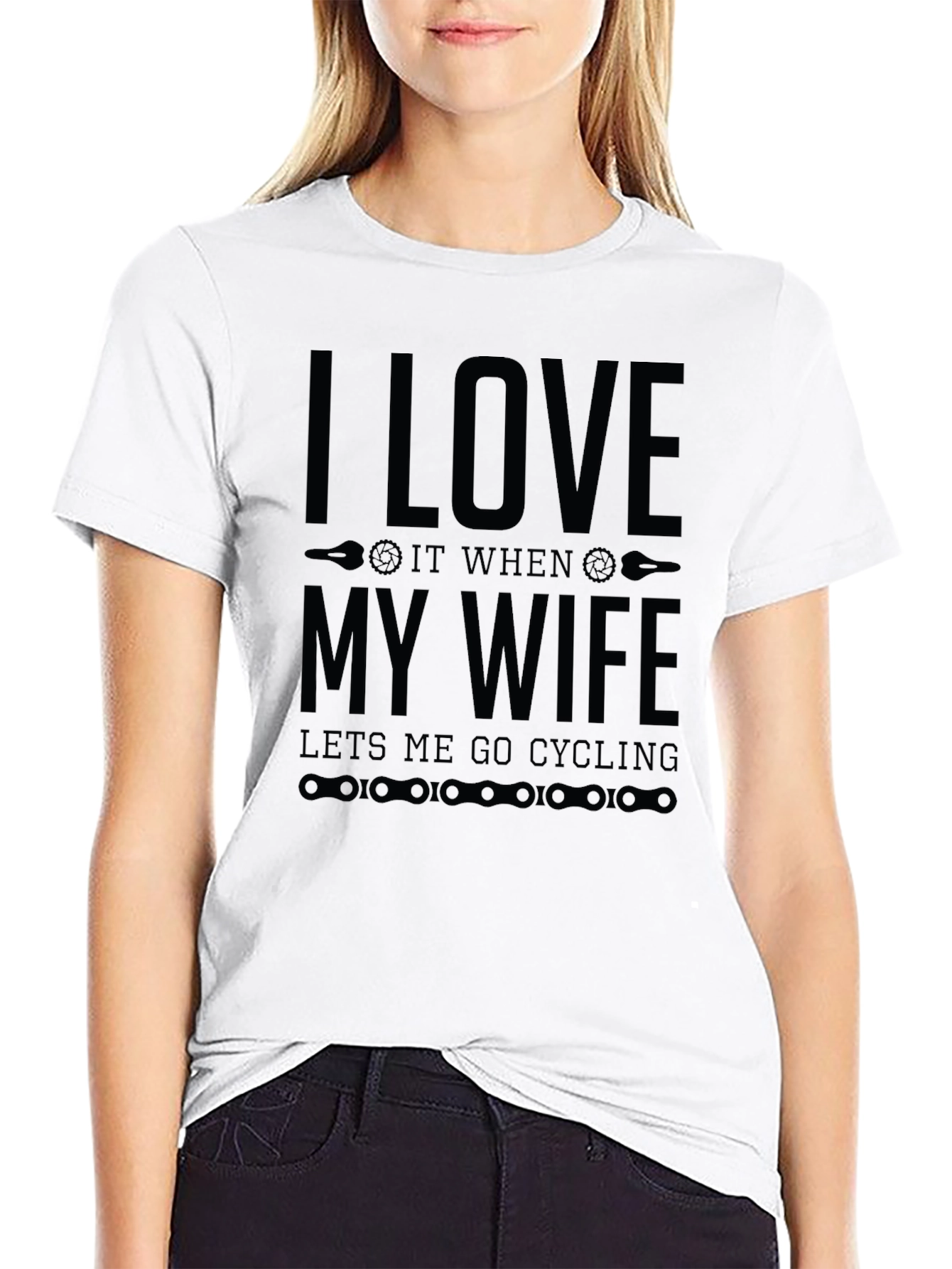 I Love My Wife Cycling T-Shirt