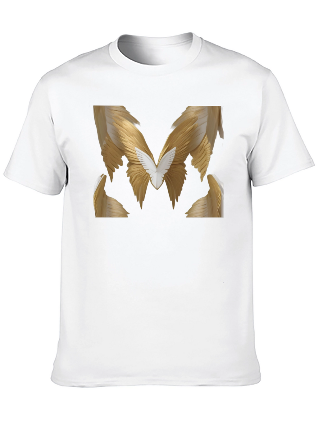 Winged M Graphic Tee - Stylish Black T-Shirt
