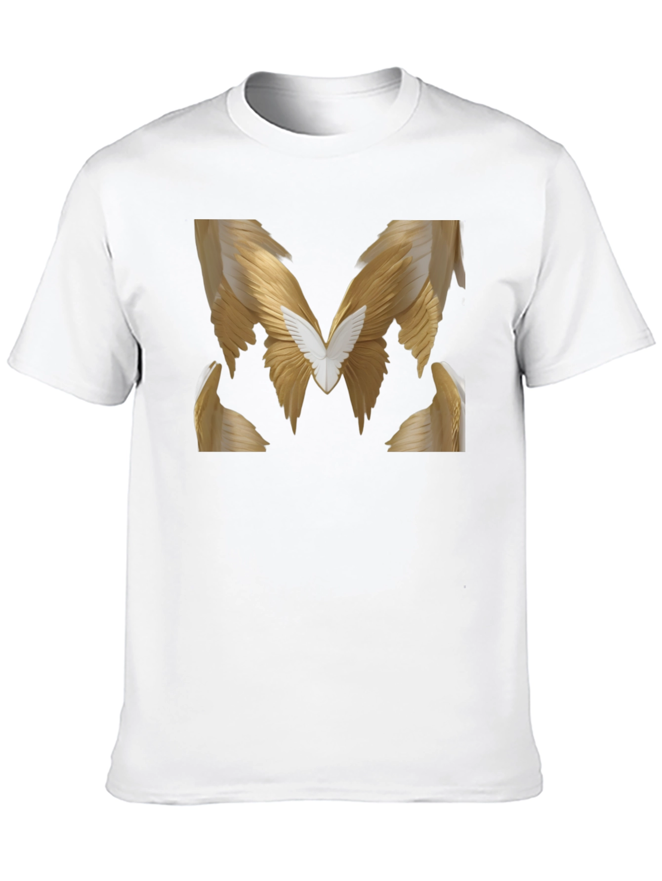 Winged M Graphic Tee - Stylish Black T-Shirt
