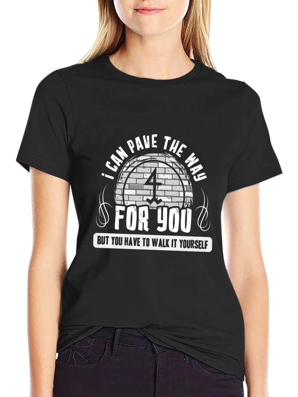 Pave The Way Graphic T-Shirt - Unisex Black Tee