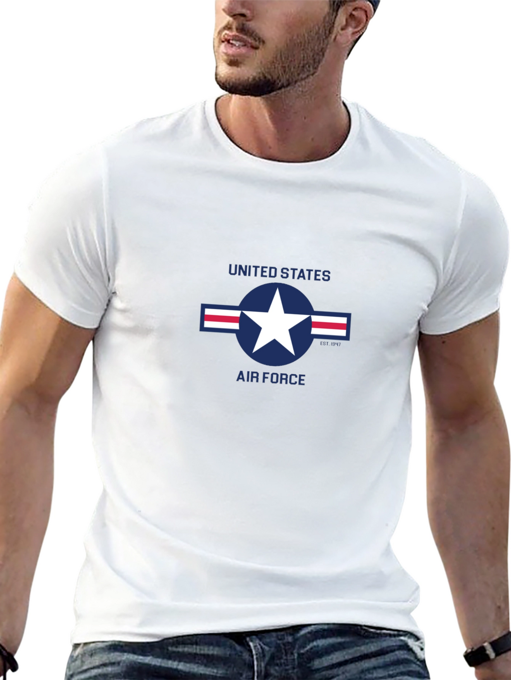 US Air Force Logo Black T-Shirt