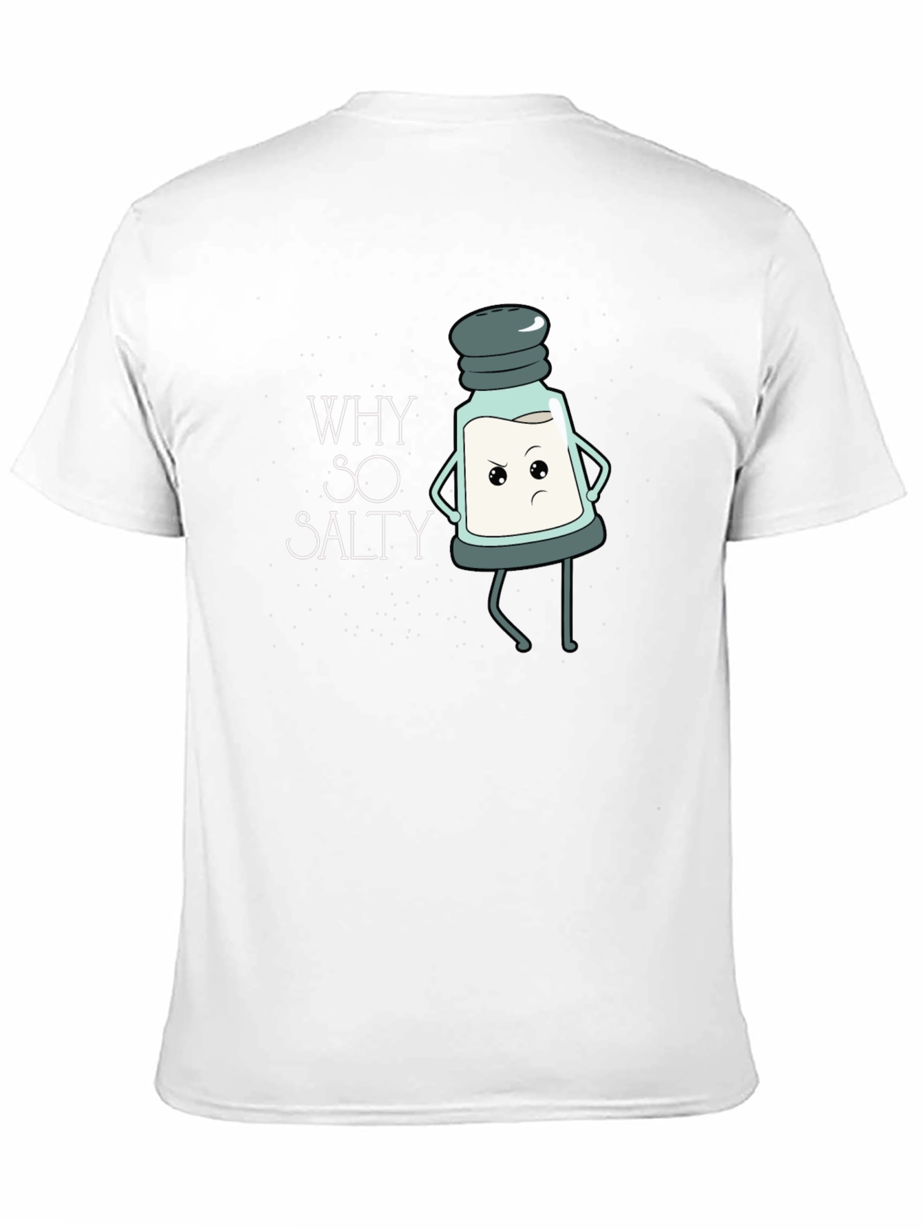 Why So Salty T-Shirt Funny Cartoon Salt Shaker Tee