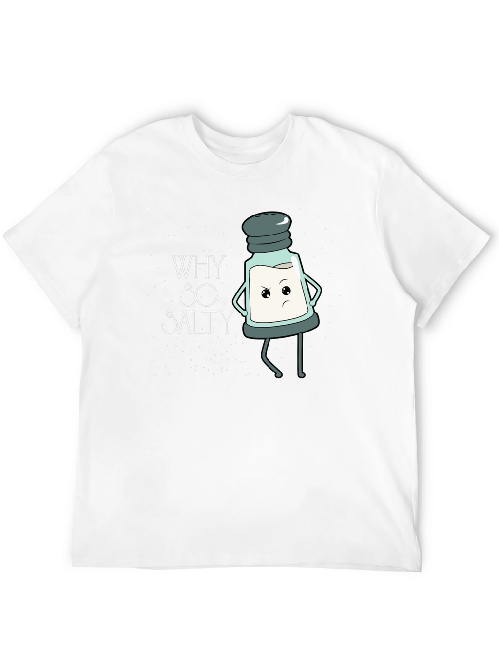 Why So Salty T-Shirt Funny Cartoon Salt Shaker Tee