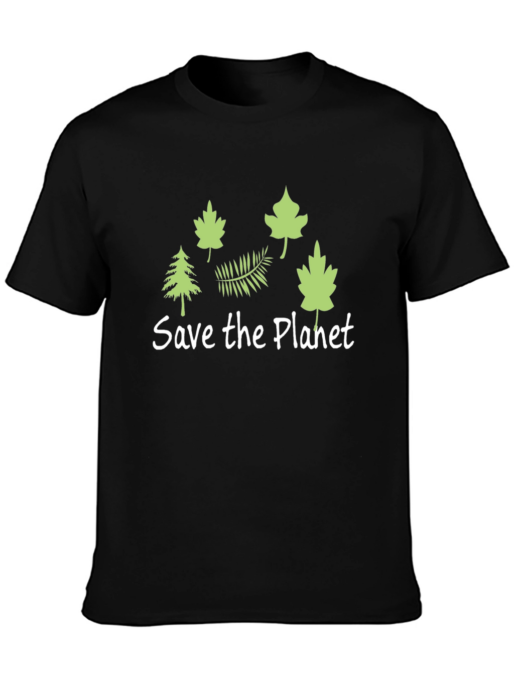 Eco-Friendly Save the Planet Black T-Shirt