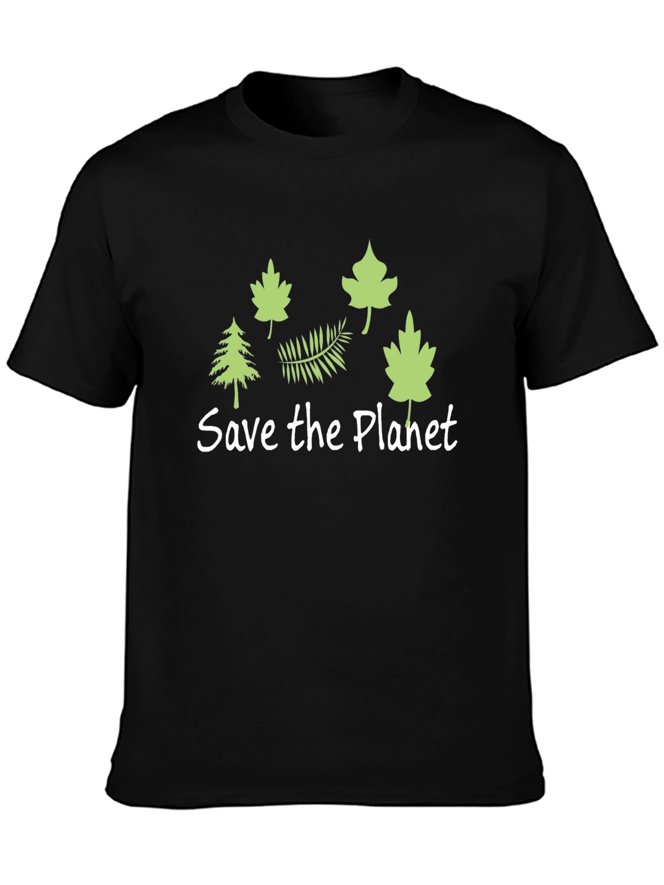 Eco-Friendly Save the Planet Black T-Shirt