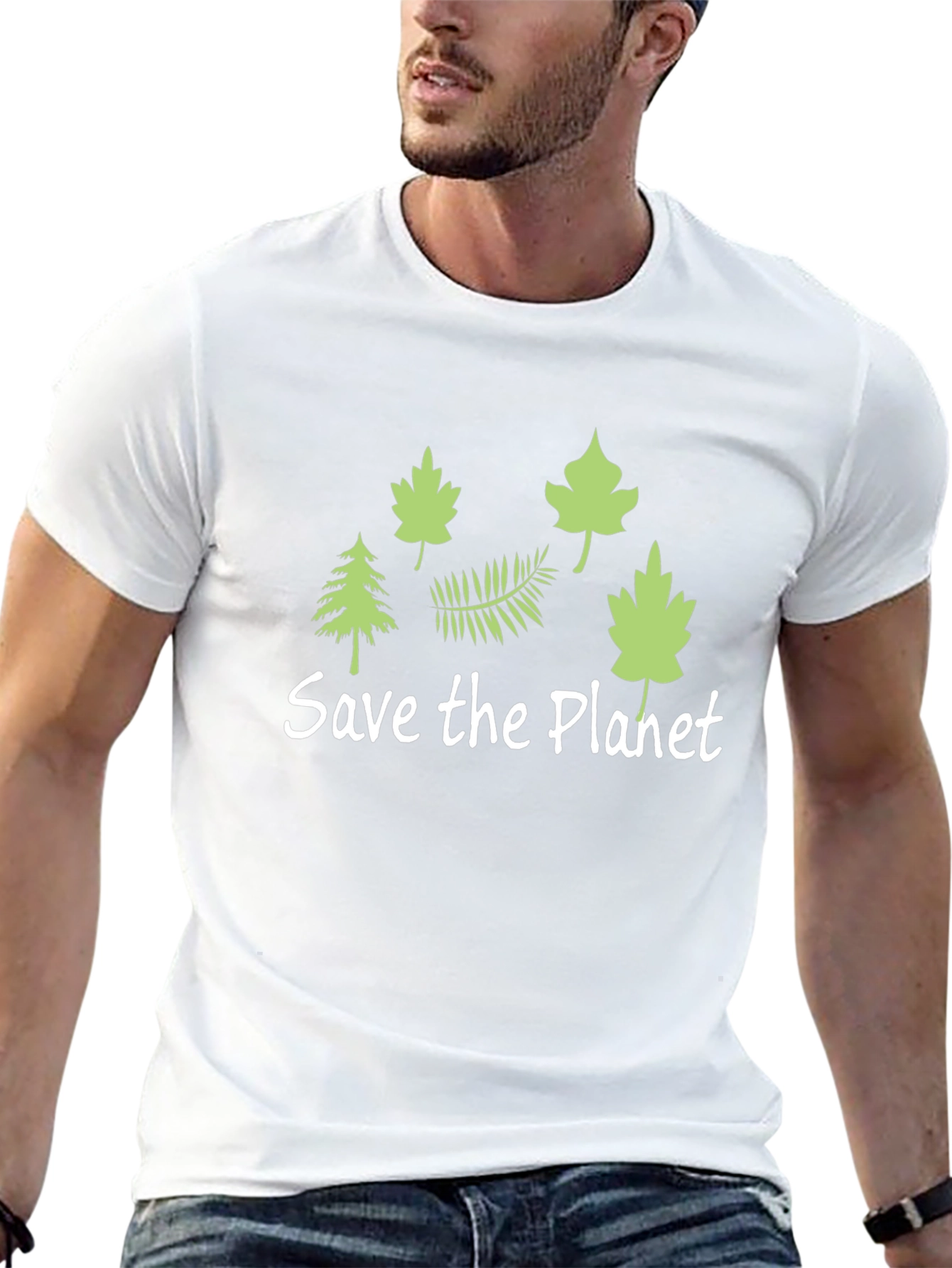 Eco-Friendly Save the Planet Black T-Shirt