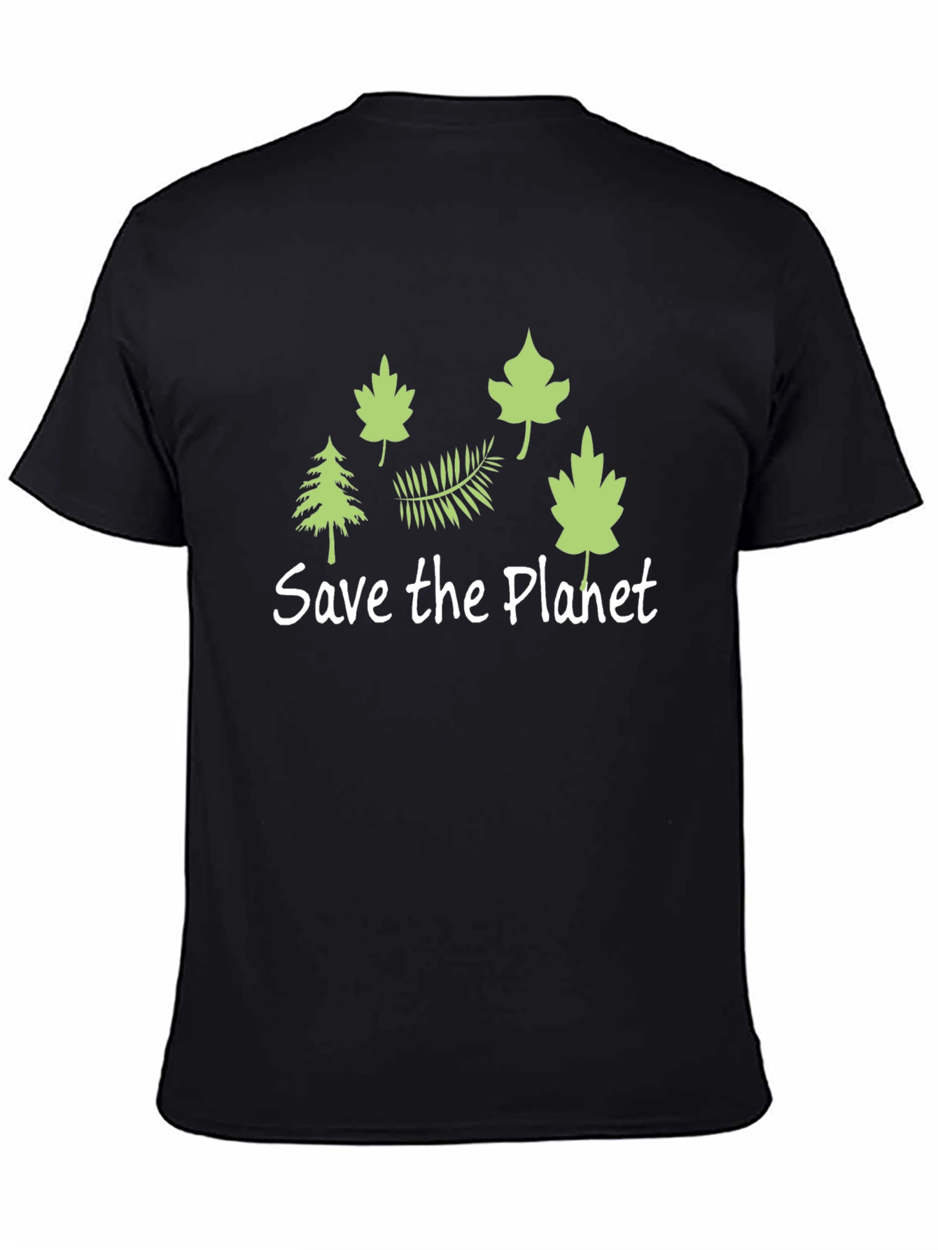Eco-Friendly Save the Planet Black T-Shirt