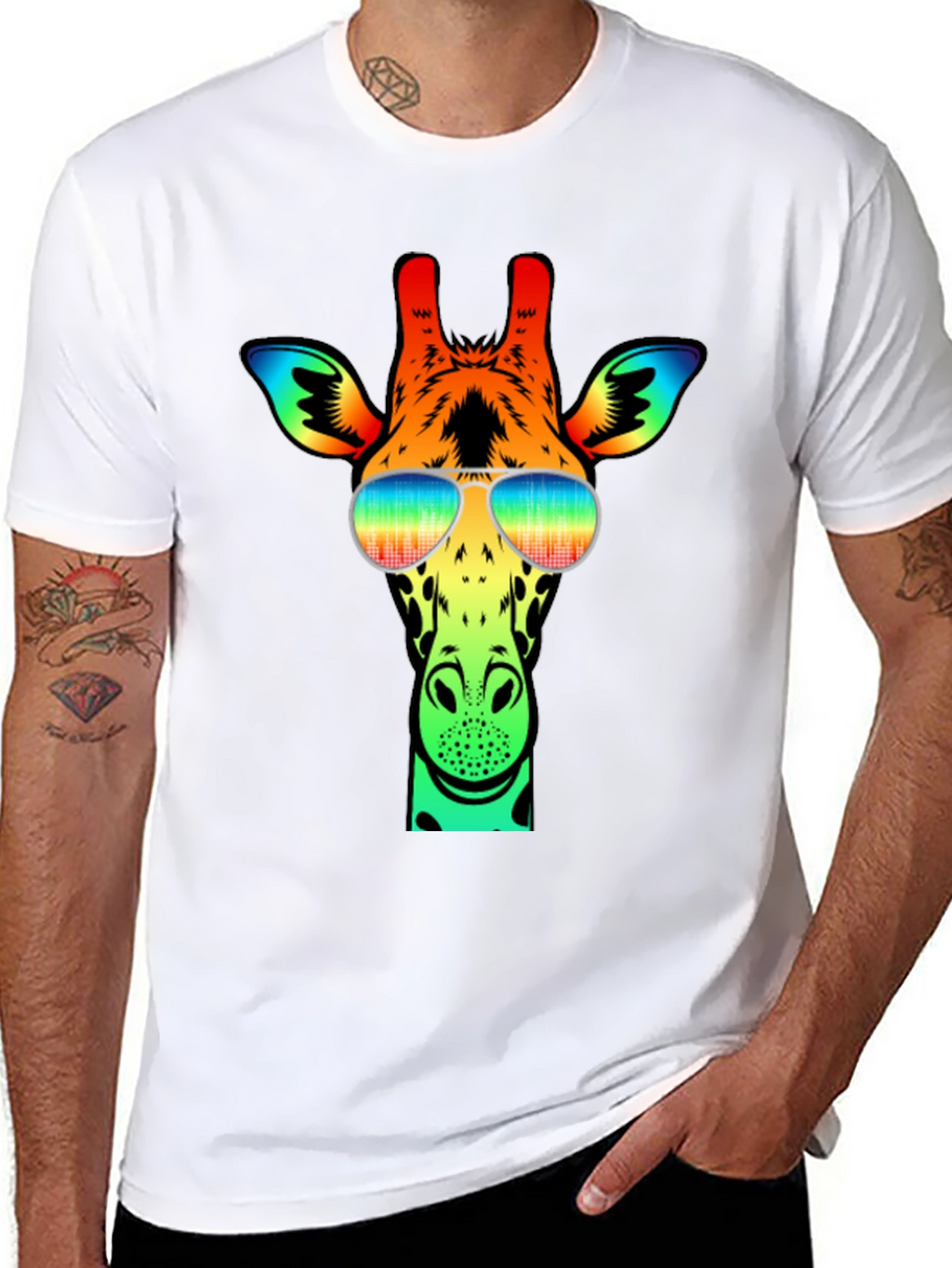 Cool Giraffe Graphic Tee