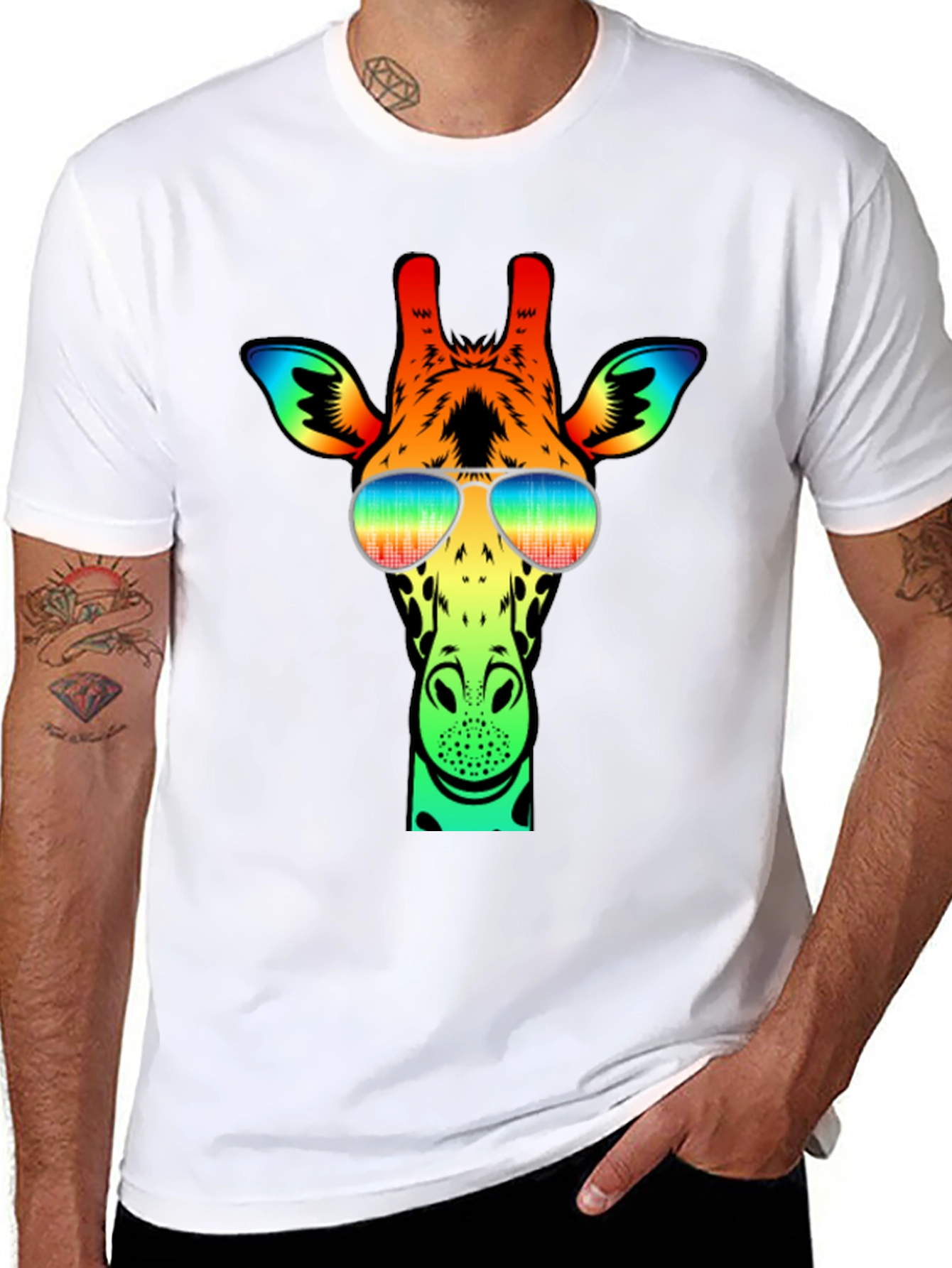 Cool Giraffe Graphic Tee