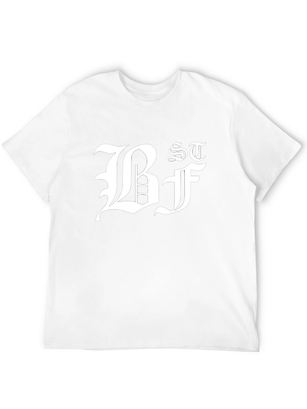 Black Graphic Tee - Bold Letter Design