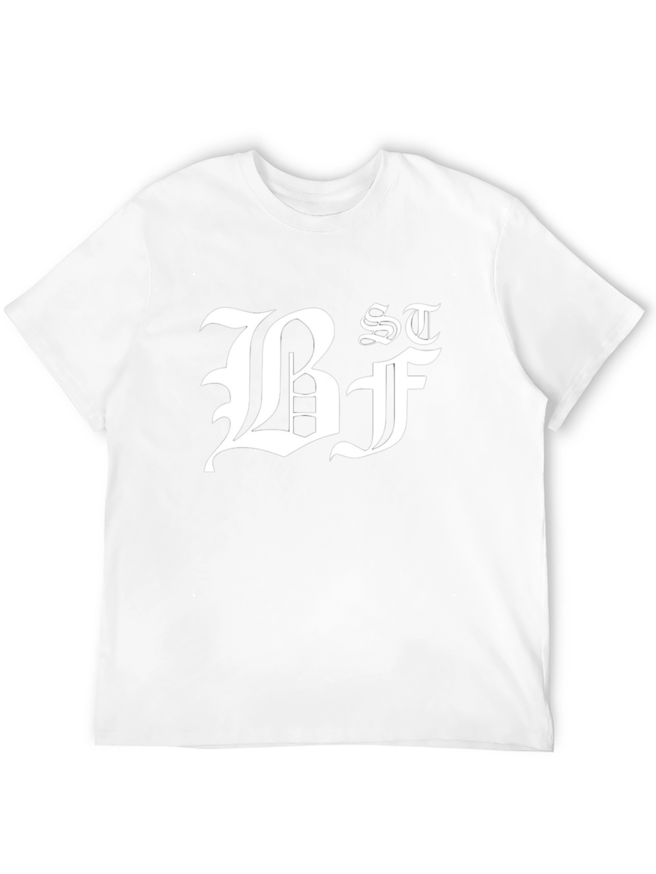 Black Graphic Tee - Bold Letter Design
