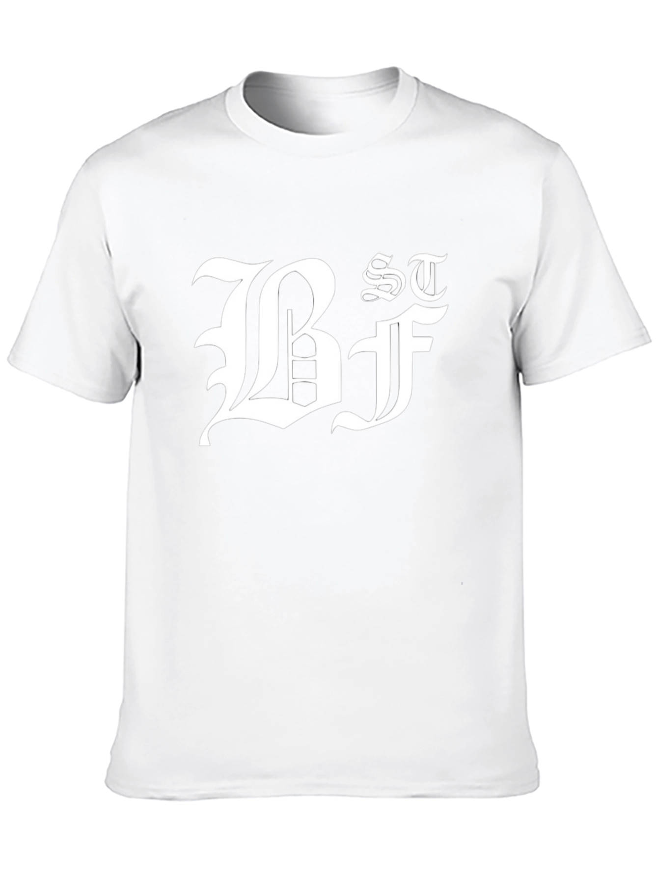 Black Graphic Tee - Bold Letter Design