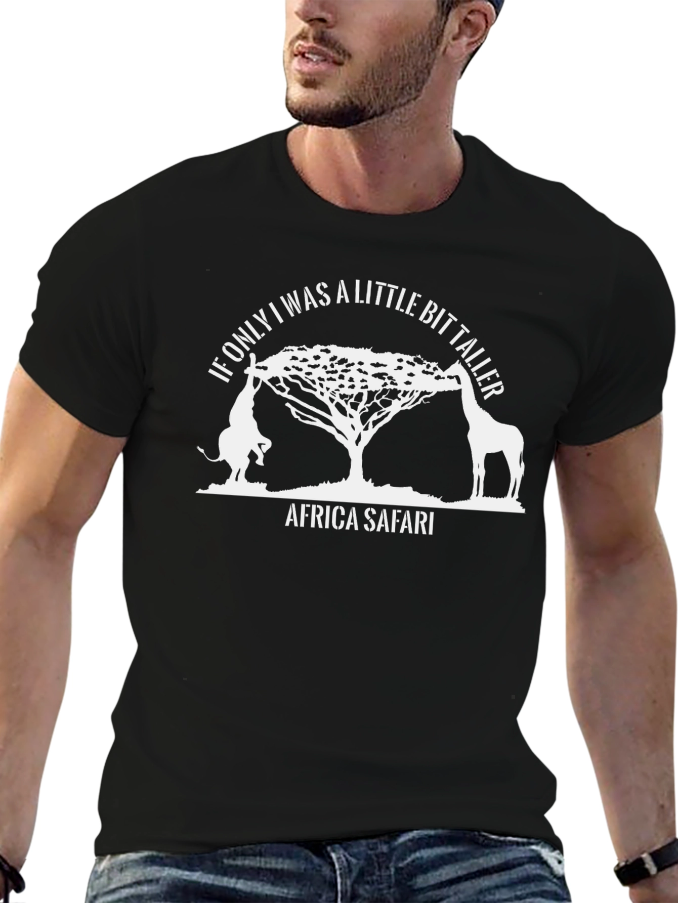 Africa Safari Giraffe Graphic T-Shirt