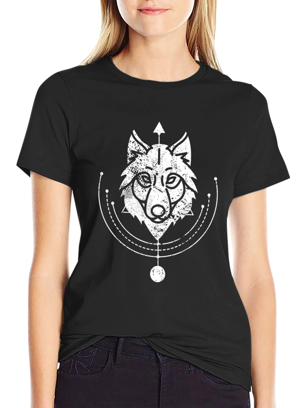 Wolf Graphic Black T-Shirt