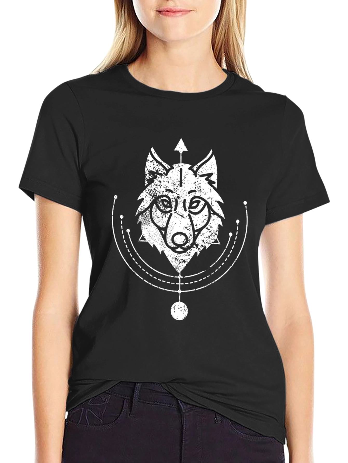 Wolf Graphic Black T-Shirt