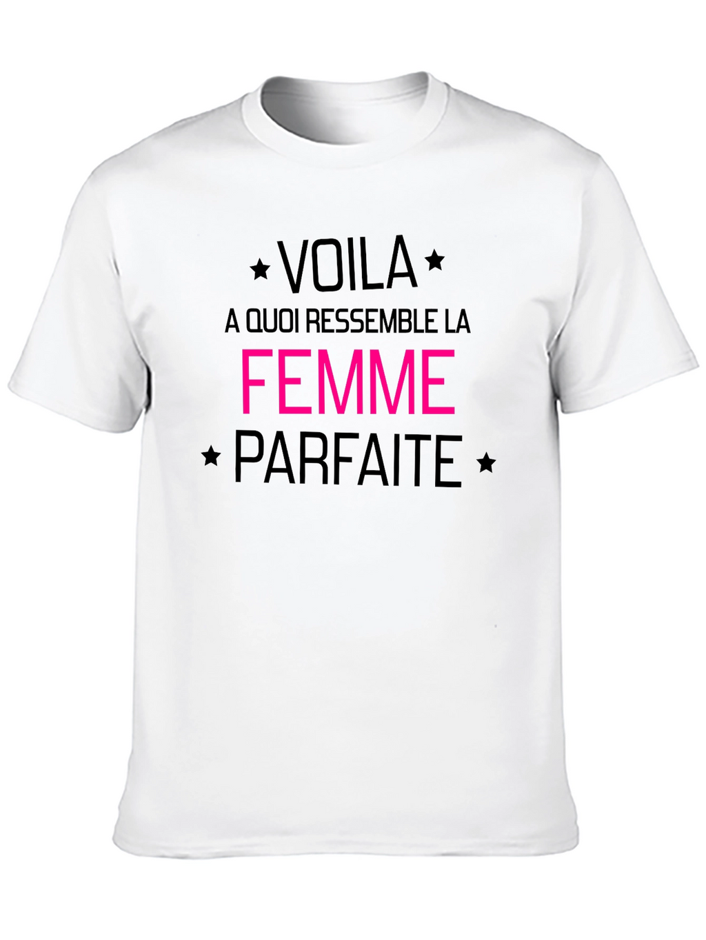 Voila la Femme Parfaite Black Graphic Tee