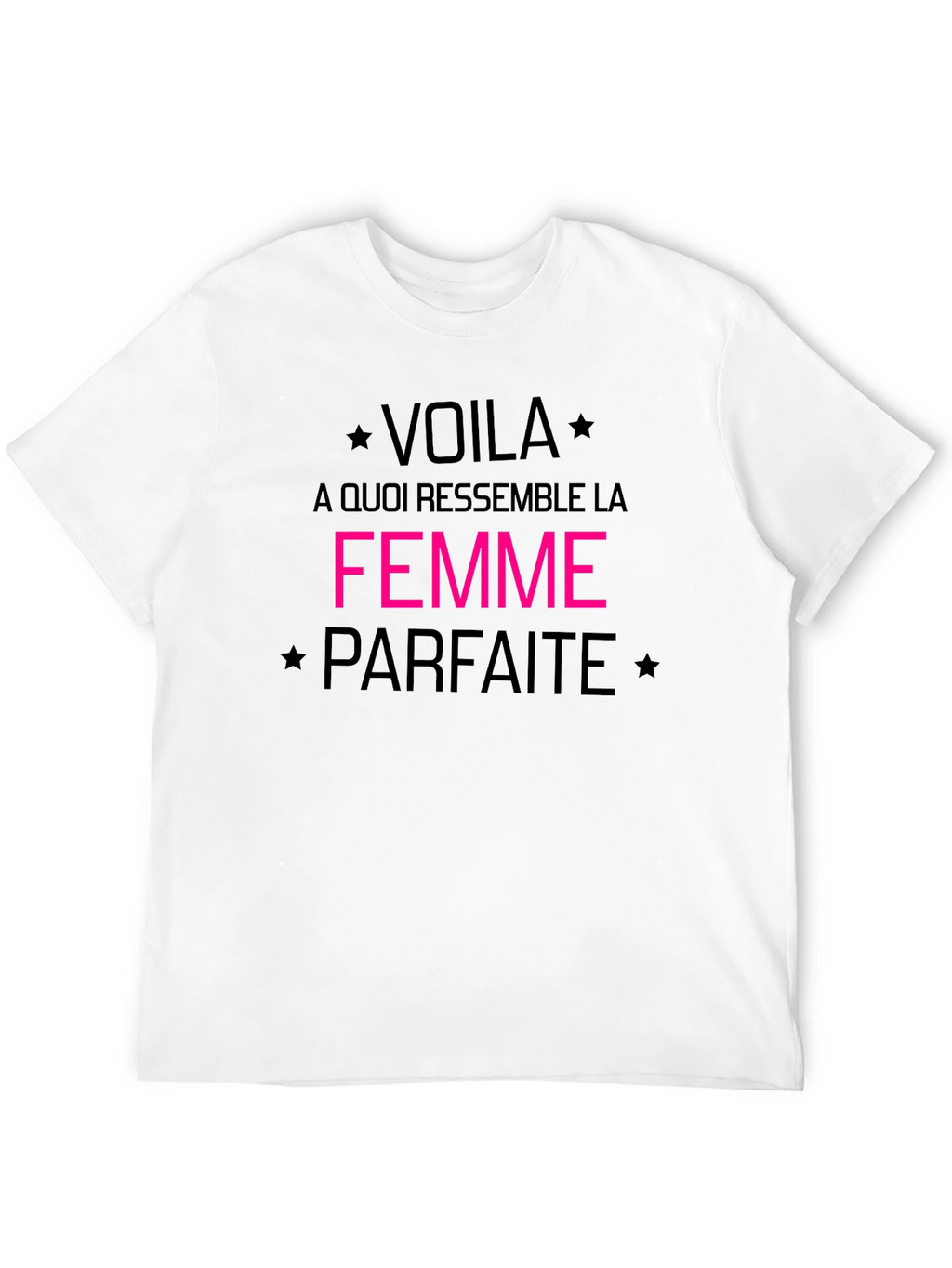 Voila la Femme Parfaite Black Graphic Tee