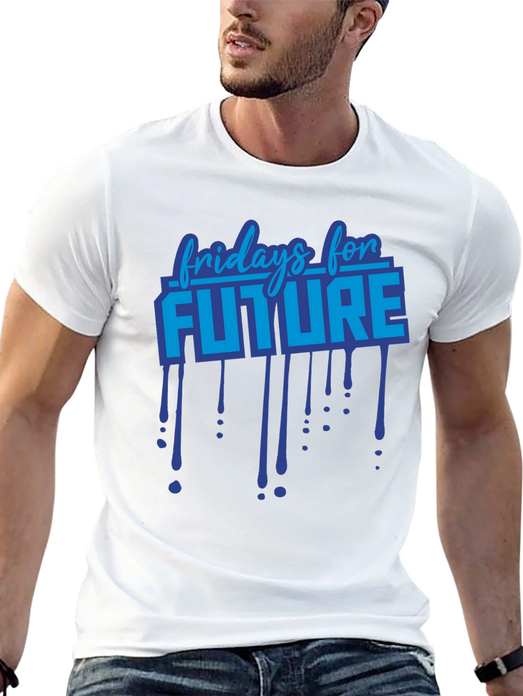 Fridays For Future Graphic Print Black T-Shirt