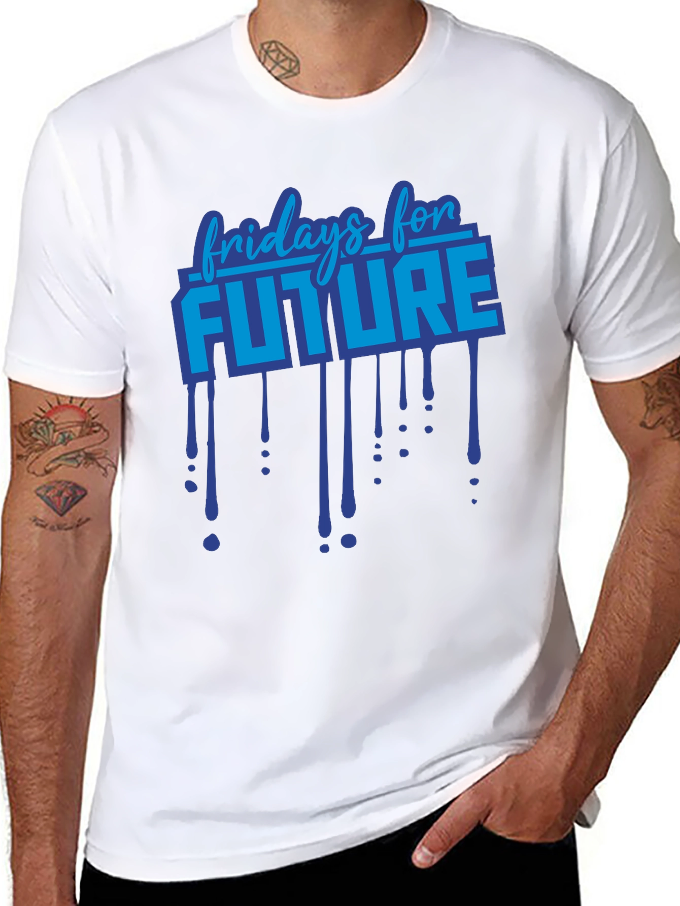 Fridays For Future Graphic Print Black T-Shirt