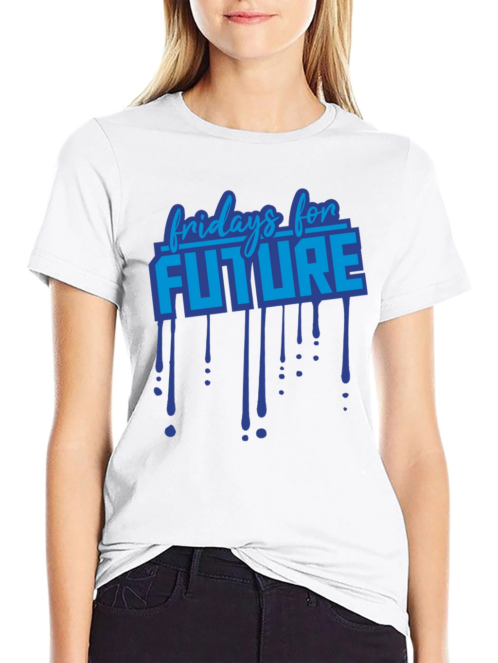Fridays For Future Graphic Print Black T-Shirt
