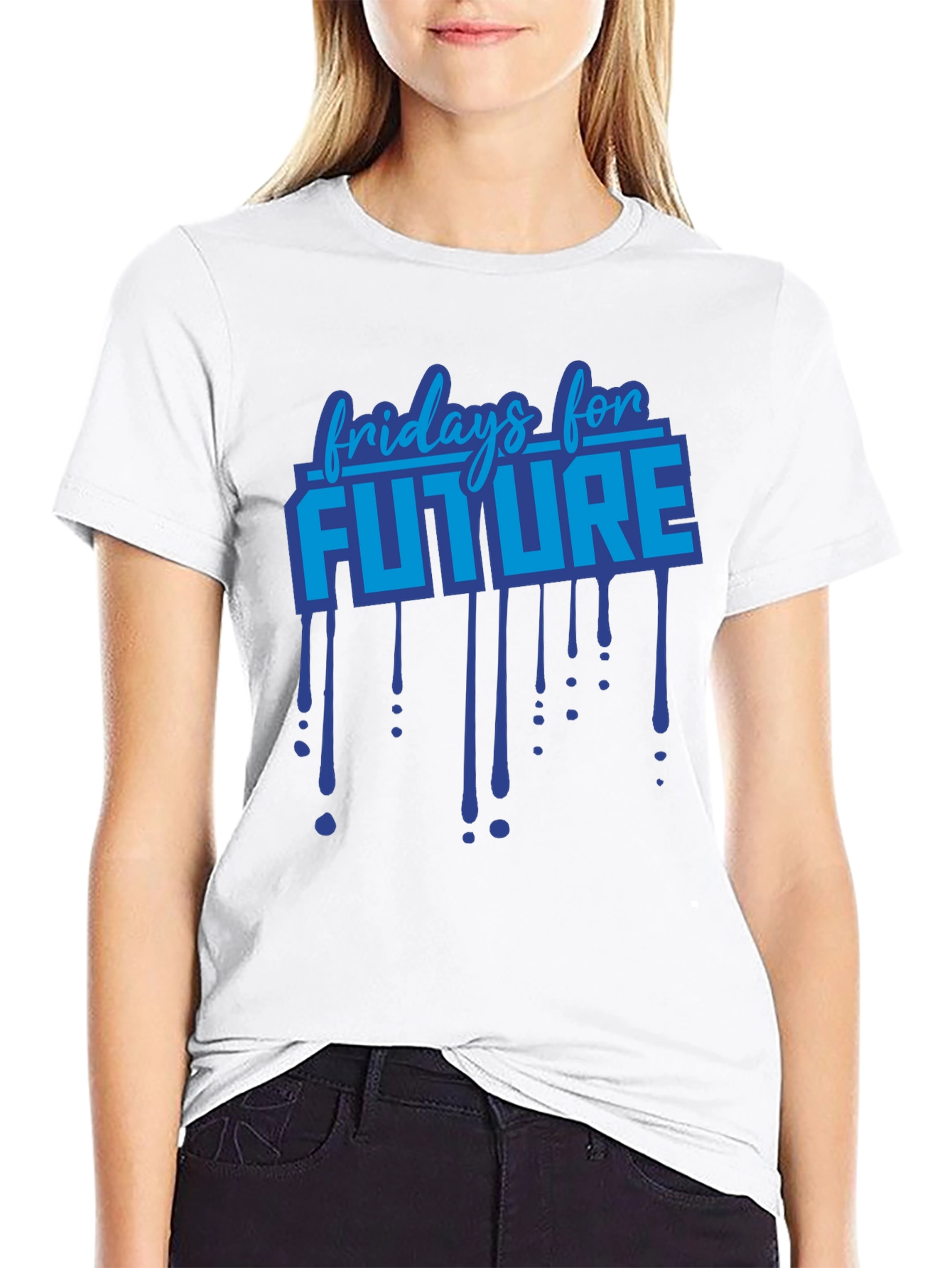 Fridays For Future Graphic Print Black T-Shirt
