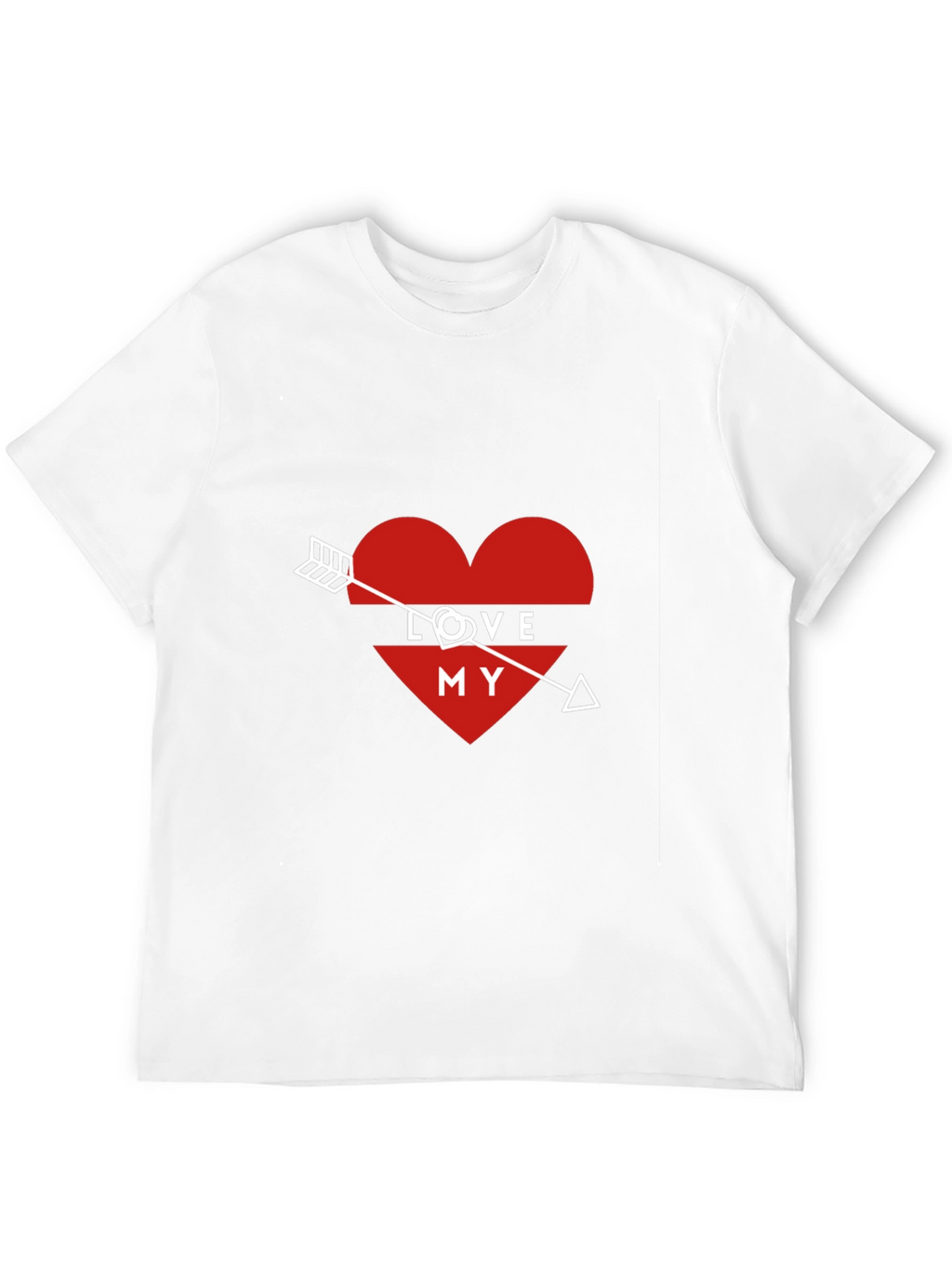Love My Arrow Heart Graphic Tee - Black