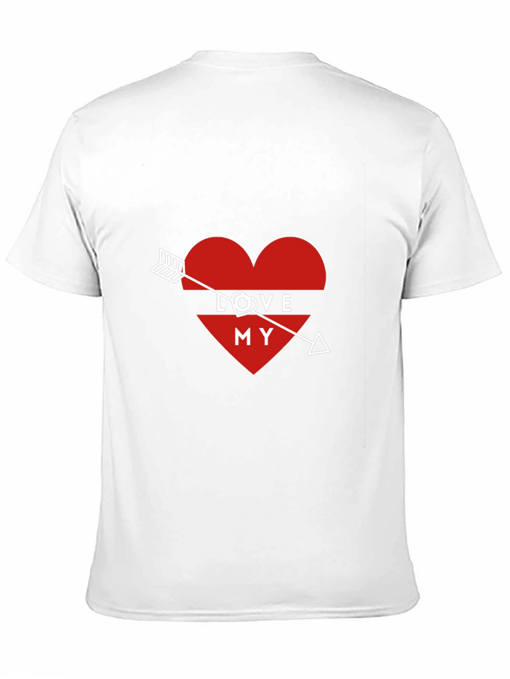 Love My Arrow Heart Graphic Tee - Black
