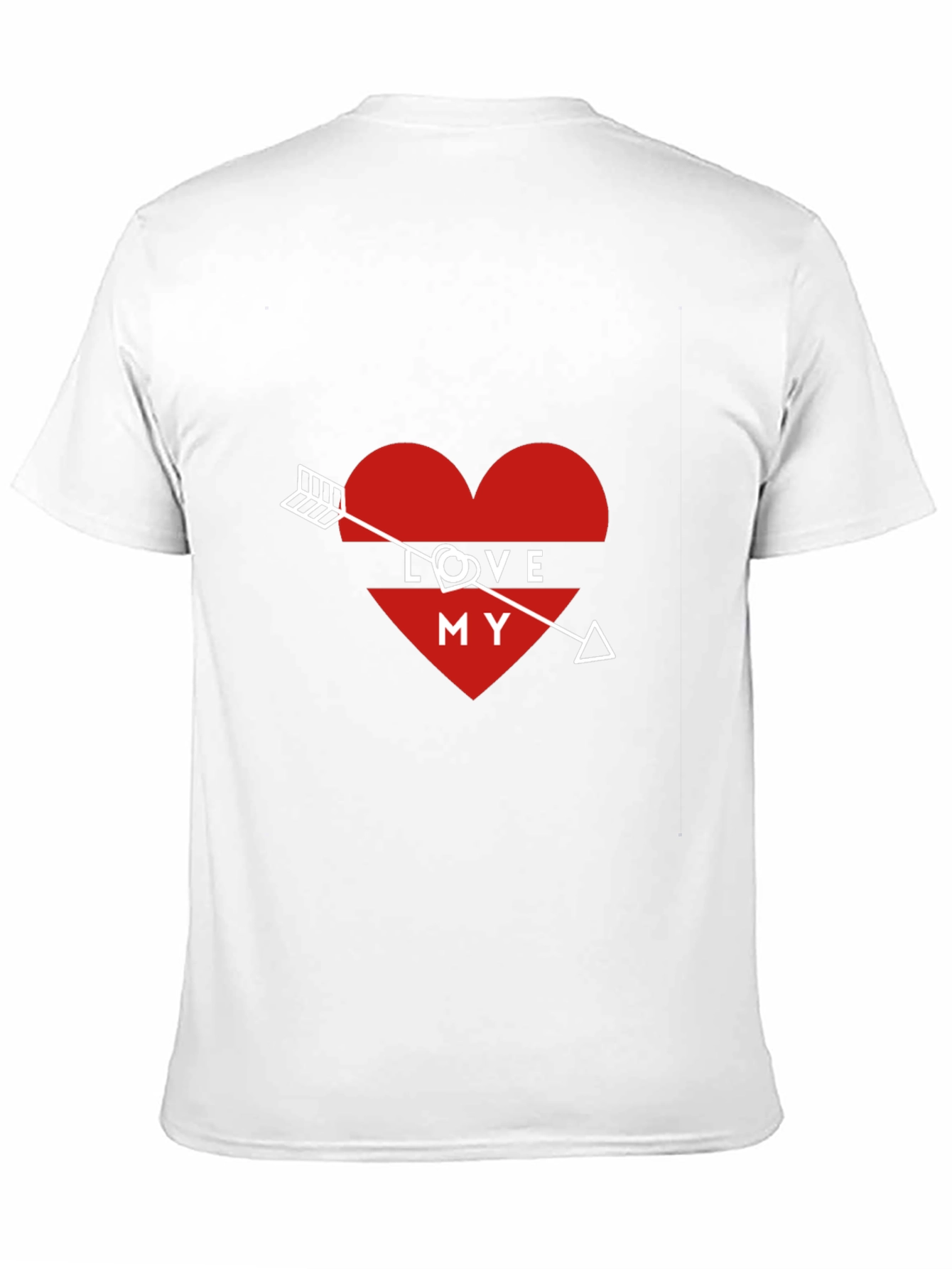 Love My Arrow Heart Graphic Tee - Black