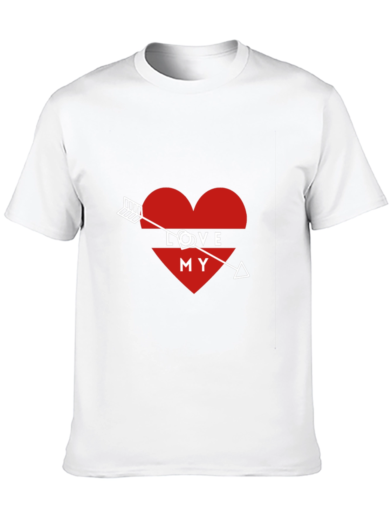 Love My Arrow Heart Graphic Tee - Black
