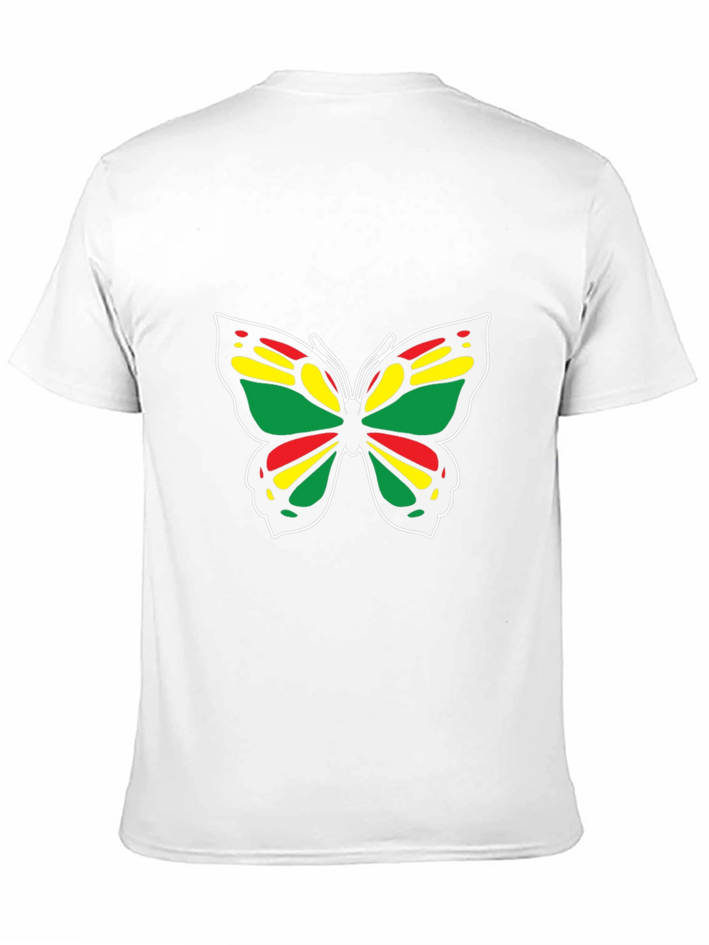 Rasta Butterfly Black T-Shirt