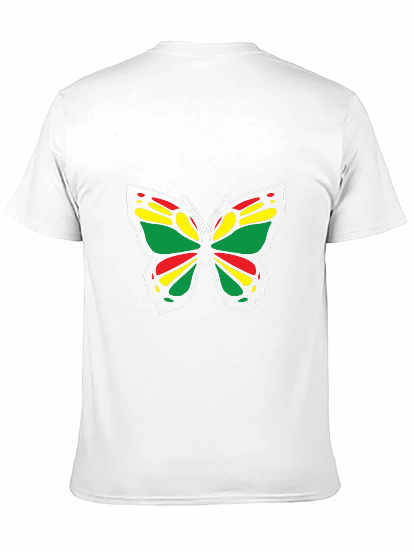 Rasta Butterfly Black T-Shirt