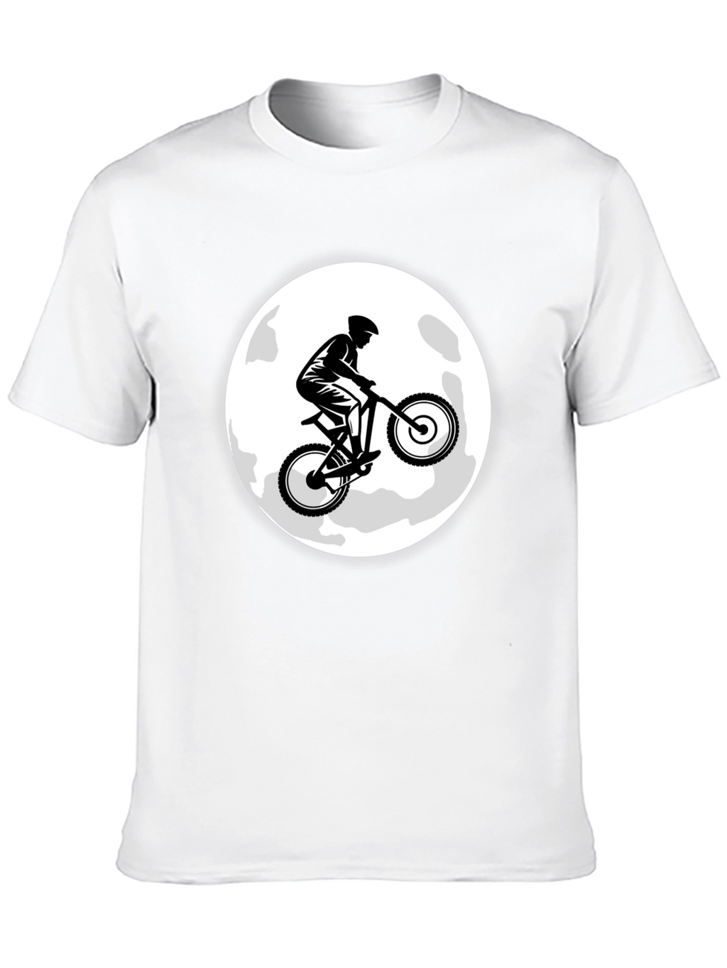 Mountain Bike Moon Graphic T-Shirt