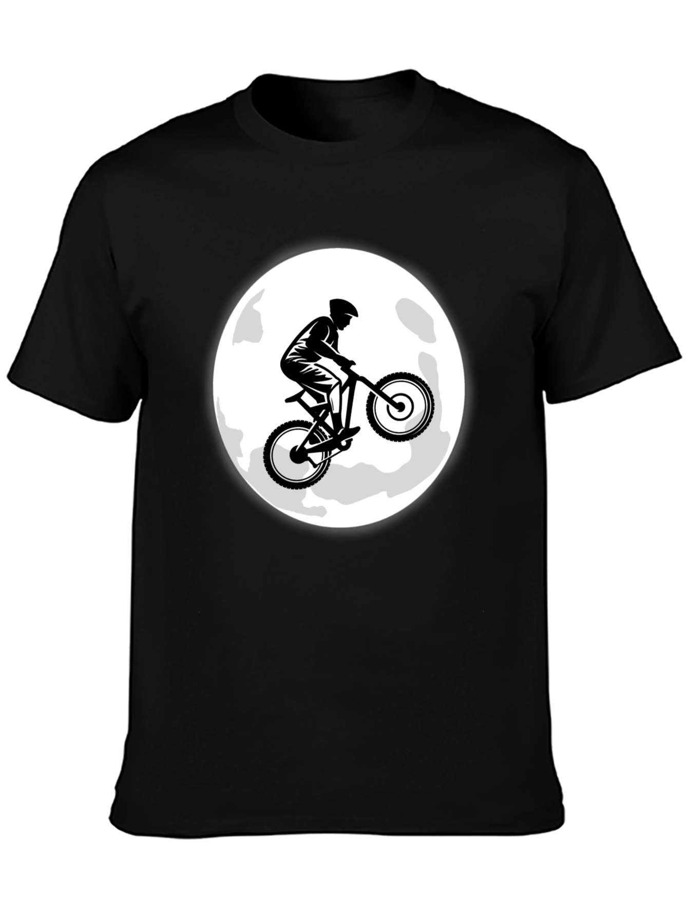 Mountain Bike Moon Graphic T-Shirt