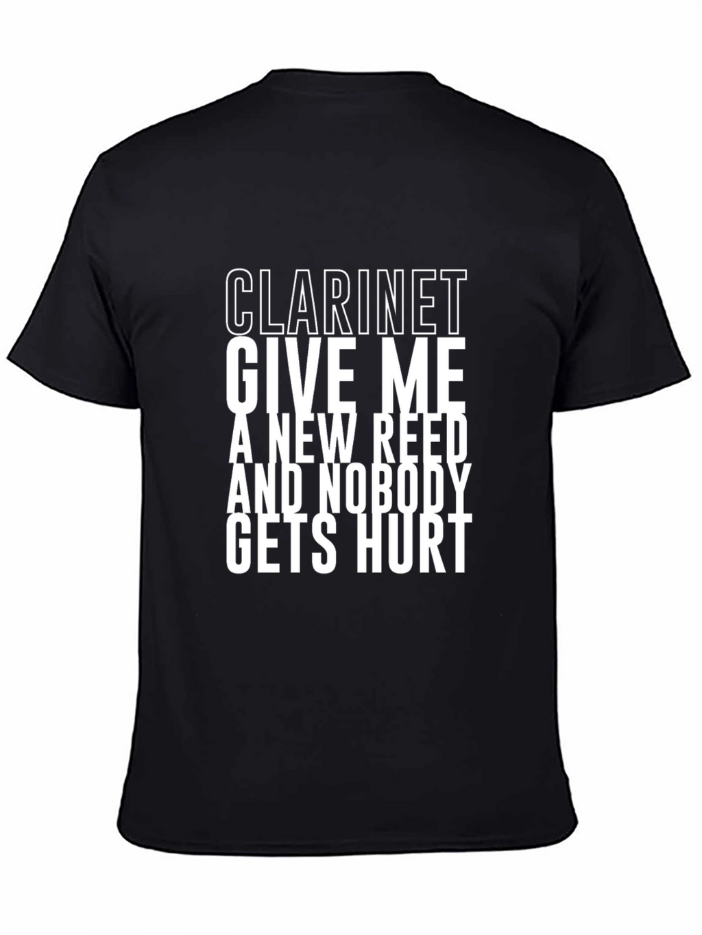 Clarinet Give Me A New Reed Graphic T-Shirt