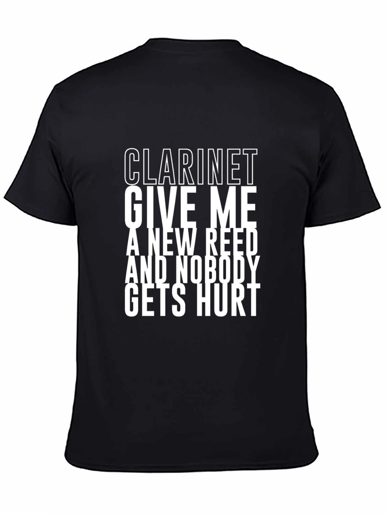 Clarinet Give Me A New Reed Graphic T-Shirt