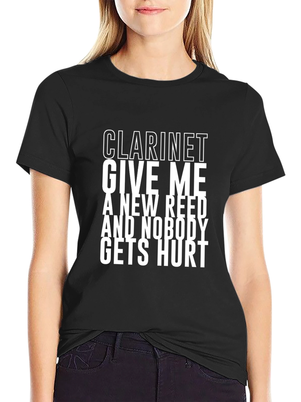 Clarinet Give Me A New Reed Graphic T-Shirt