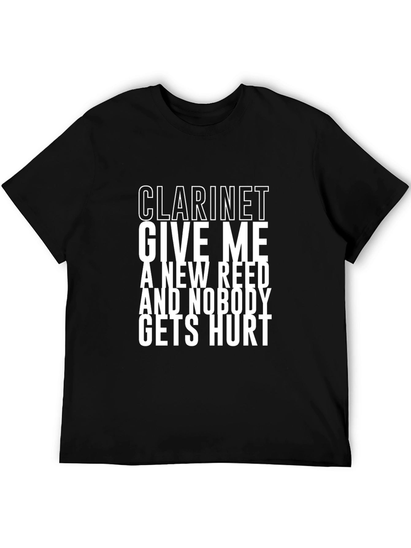 Clarinet Give Me A New Reed Graphic T-Shirt